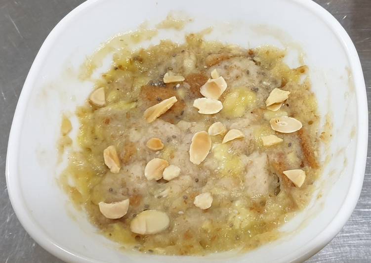 Bahan memasak Banana breakfast simple microwave, Menggugah Selera