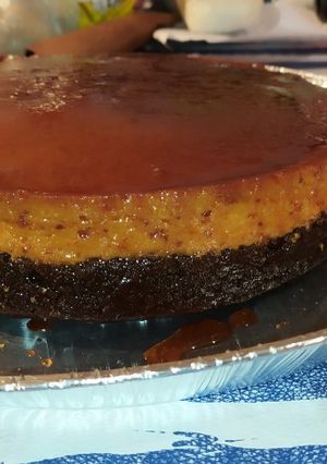 Una foto de Choco Flan o flan invertido😍 riquísimo