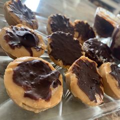 A picture of Vegan Peanut Butter/Almond Butter Cups.