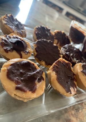 A picture of Vegan Peanut Butter/Almond Butter Cups.