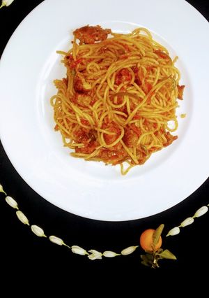 A picture of Chicken chowmin 😋.