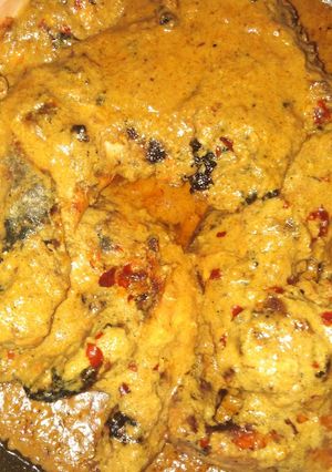 A picture of Chicken with coconut. #endyearchallenge.