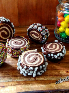 Una foto de Galletas de Chocolate en Espiral