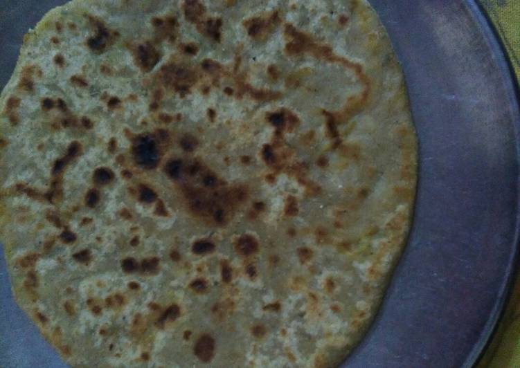 Steps to Prepare Perfect Bajra makke gehu mix stuff aloo gobhi ke paratha