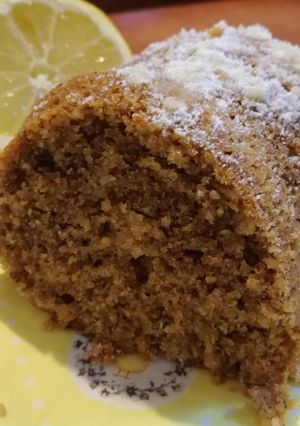 Lemon drizzle cake dióval gluténmentesen recept fotója