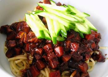 Best Recipe Jjajang Myun  ChineseKorean Black Bean Noodles Sauce Practical Delicious