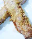 Espárragos rellenos a la inversa