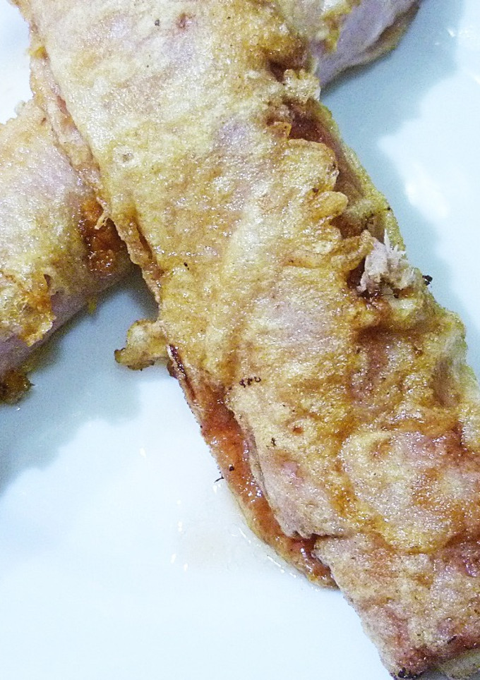 Una foto de Espárragos rellenos a la inversa