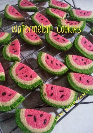 Foto resep Cookies semangka.. No mixer
