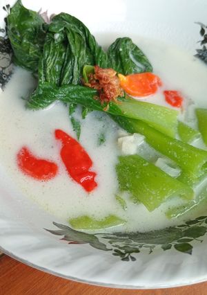 Foto resep Sawi Pakcoy Kuah Santan