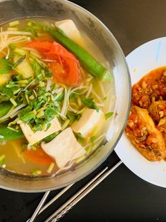 Hình của món Canh chua chay.