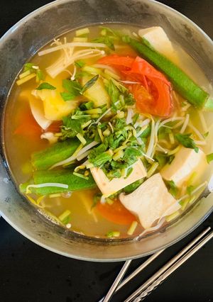 Hình của món Canh chua chay.
