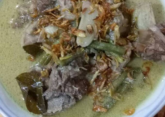 Langkah Mudah untuk Menyiapkan Nangka iga masak putih ala itha, Lezat