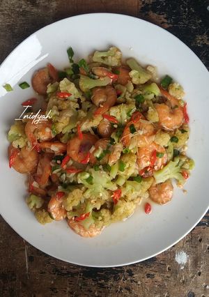 Foto resep Kembang Kol Udang