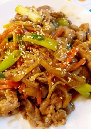 簡易韓式燒肉 的食譜成品照片