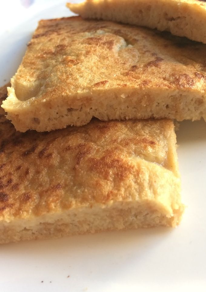 Una foto de Tortilla de maní y avena fit