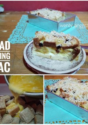 Foto resep Bread pudding (roti gandum) menu diet