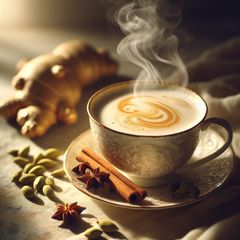 A picture of Ginger Milk Tea.