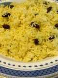 Arroz de Açafrão e Passas