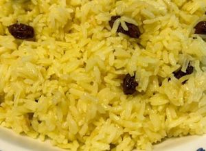 Foto de Arroz de Açafrão e Passas