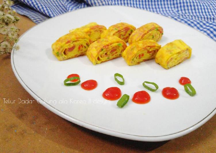 Telur Dadar Gulung ala Korea