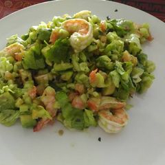 Shrimp avocado salad A picture of Shrimp avocado salad.