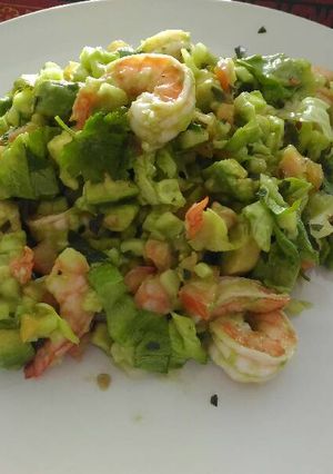 A picture of Shrimp avocado salad.