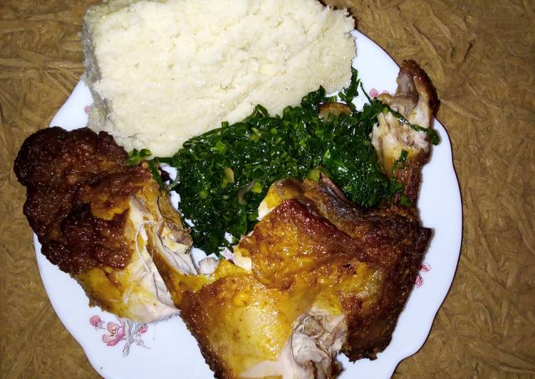 Step-by-Step Guide to Prepare Ultimate Fried chicken with ugali