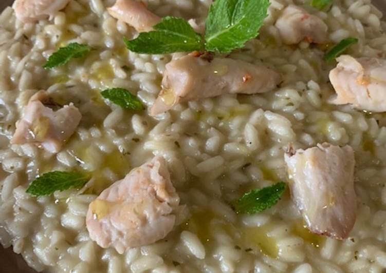 How to Make Award-winning Risotto con crema di melanzana alla menta e bocconcini di triglia