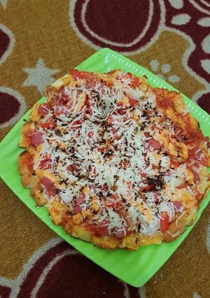 Foto resep Pizza roti tawar rumahan