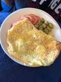 Huevo de tres quesos (omelette) en 10 minutos
