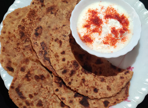 A picture of Vrat ka Paratha.