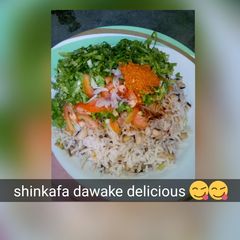 A picture of Shinkafa da wake.
