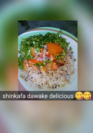 A picture of Shinkafa da wake.