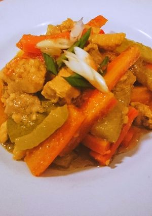 Foto resep Tumis Sayur Acar Kuning (Ayam,Wortel,Putren,Timun)
