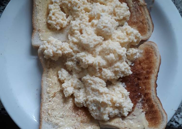 Steps to Prepare Ultimate My fluffy scrambled eggs