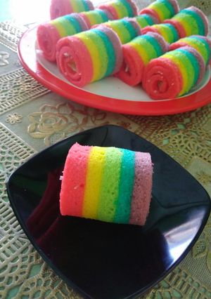 Foto resep Rainbow roll mini