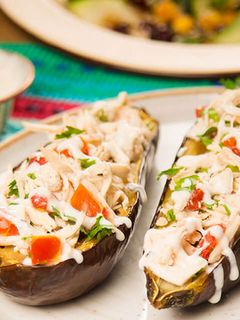 Una foto de Berenjenas rellenasde Pollo Friko