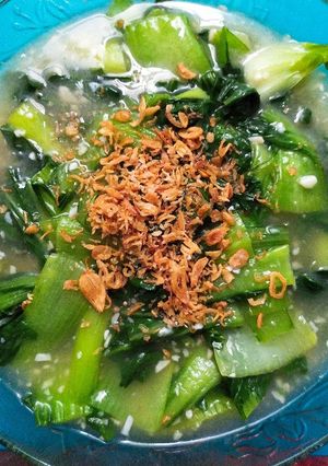 Foto resep Sawi daging masak bawang putih
