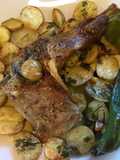 Espaldita de cabrito con "patatinos"