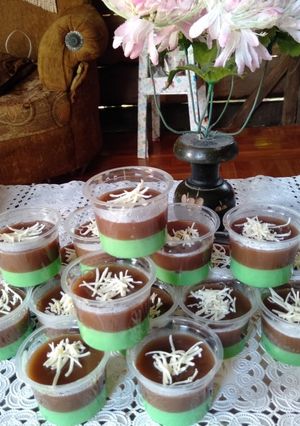 Foto resep Puding Lumut rasa coklat Keju