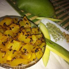 Kacche aam ki sabzi A picture of Kacche aam ki sabzi.