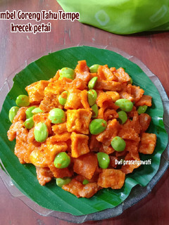 Foto resep SAMBEL GORENG TAHU TEMPE krecek petai