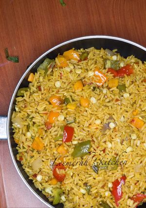 A picture of Vegetable fried rice.