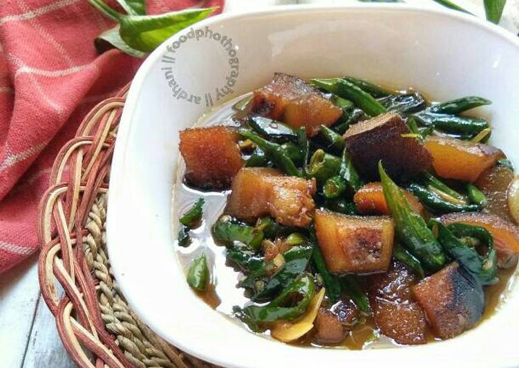 Recipe: Appetizing Kikil Cabe Ijo