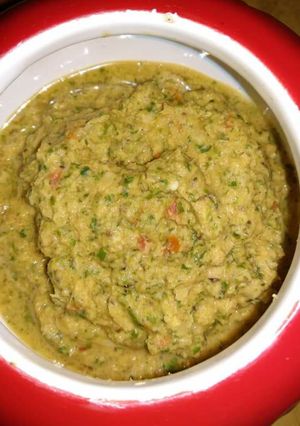 A picture of Thecha (Maharashtrian Chutney).