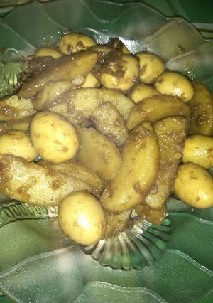 Foto resep Telor puyuh kentang pedas manis