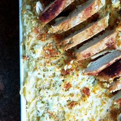 A picture of Bechamel pasta.