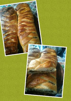 Una foto de Trenzas rellenas de pastelera de vainilla y chocolate🍫