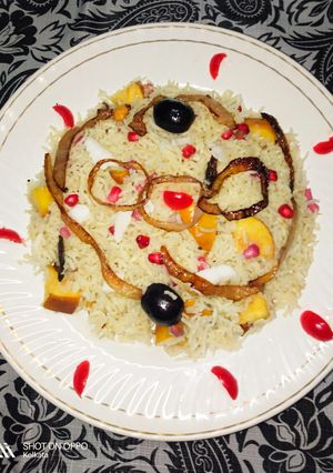 মিক্সড ফ্রুটস পোলাও (Mixed Fruits Pulao recipe in Bengali) রেসিপির প্রধান ছবি